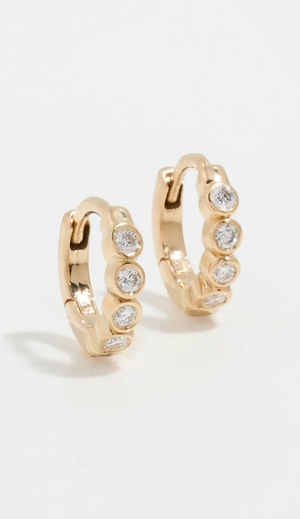 Zoe Chicco 14k Gold Hinged Huggie Hoops