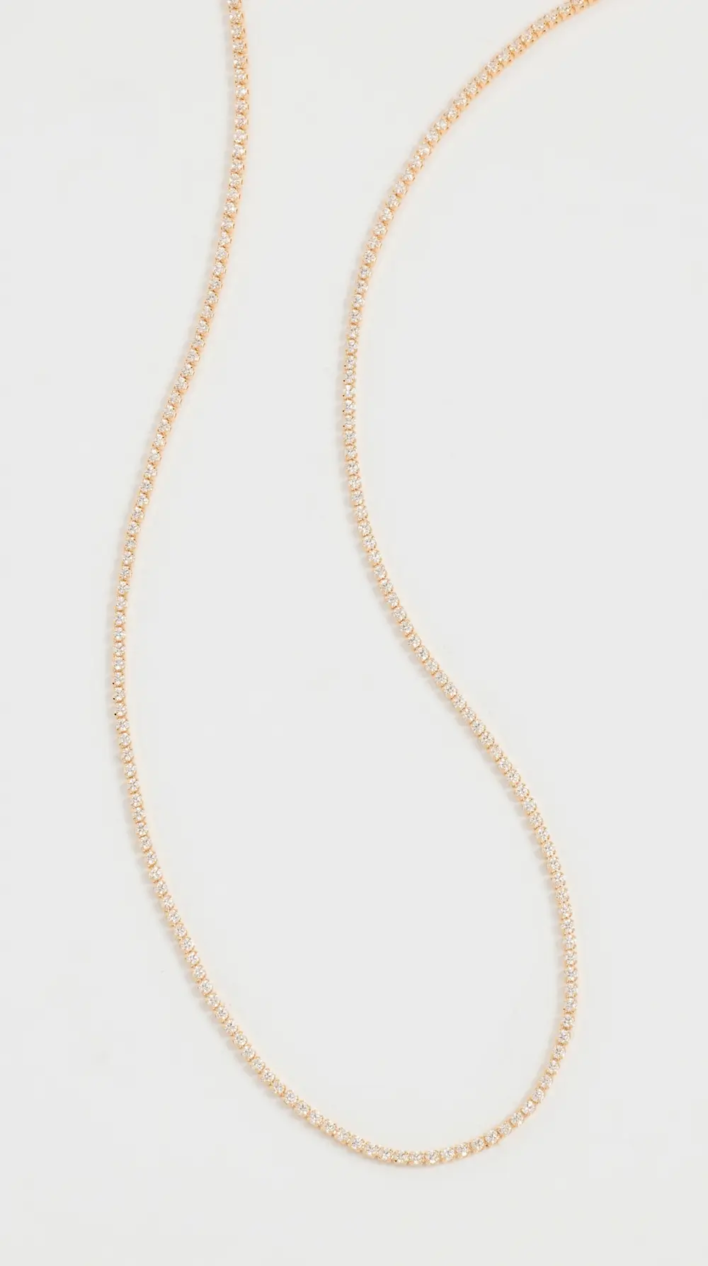 SHASHI Micro Teeny Tiny Tennis Necklace