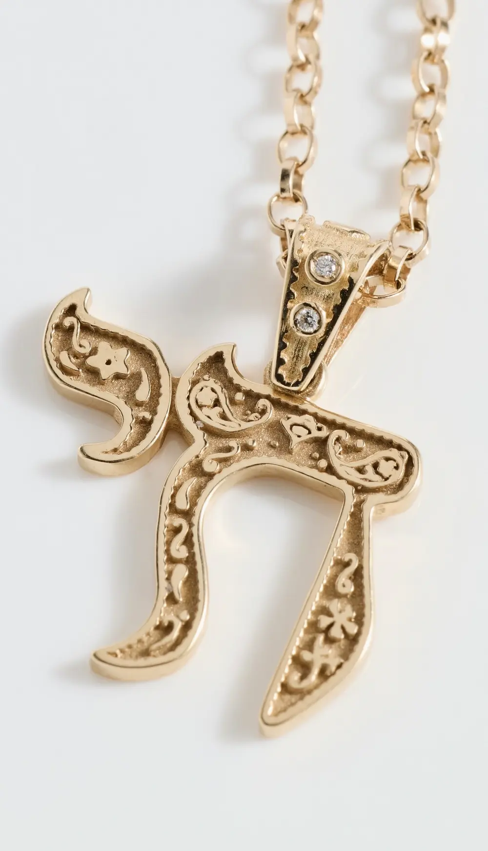 Marlo Laz 14k Mini Chai Necklace