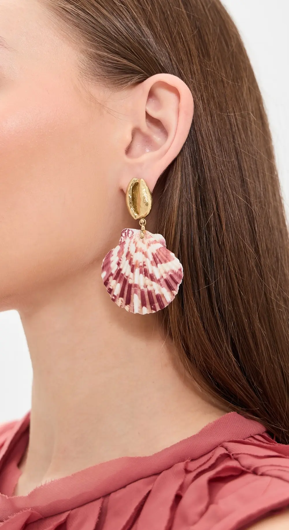 Ulla Johnson Mixed Shell Drop Earrings