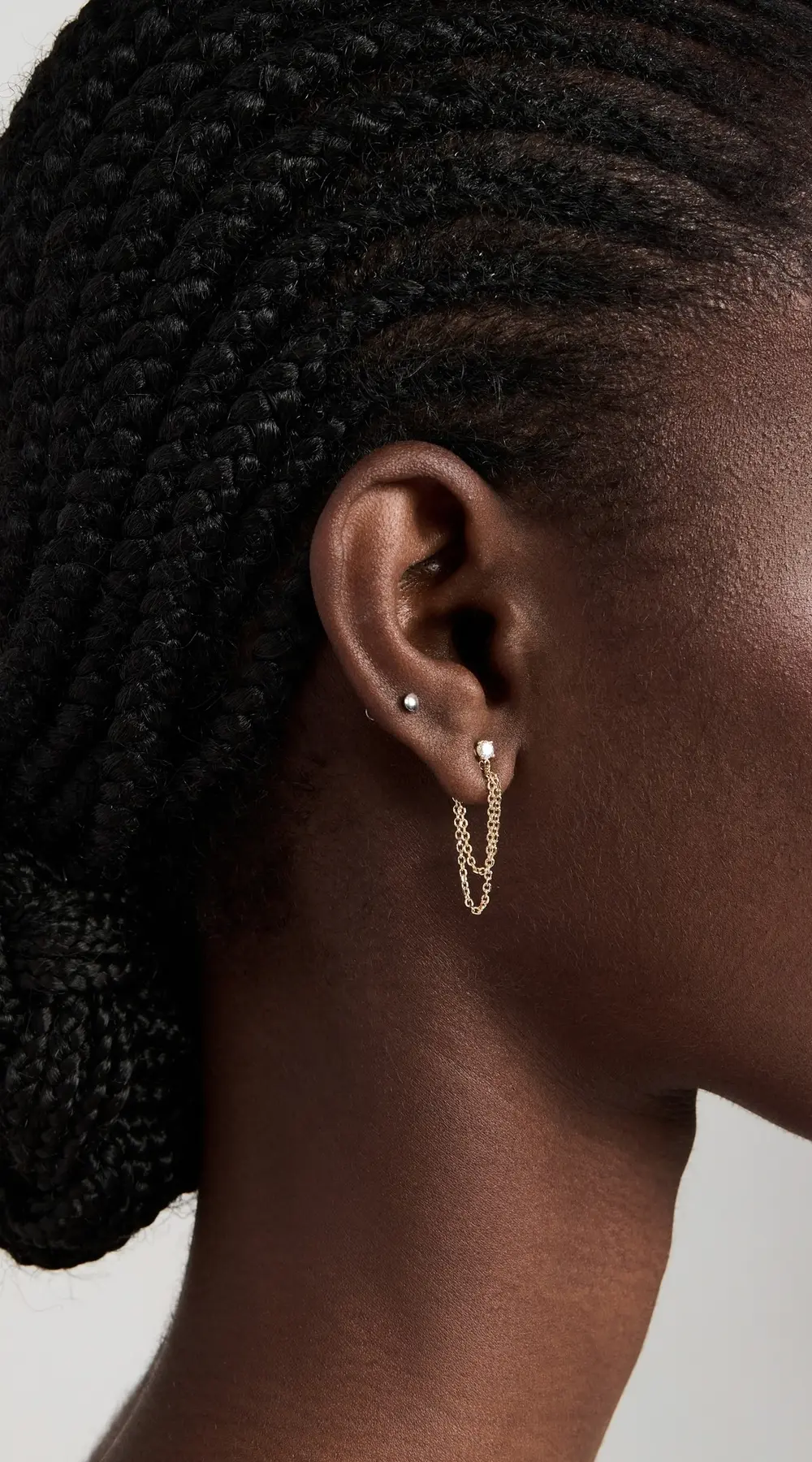 Isa Grutman 14k Diamond Chain Studs