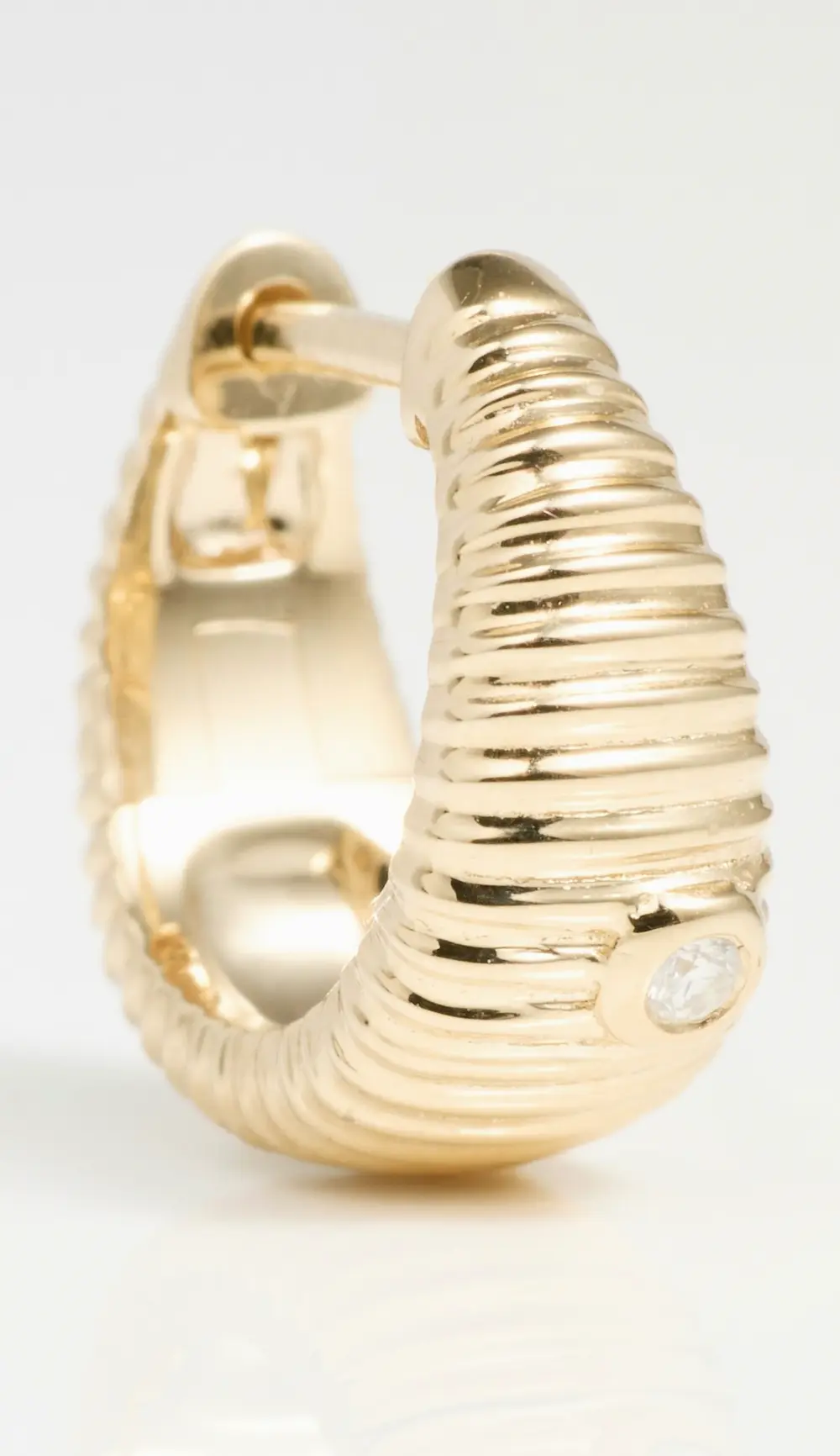 Yvonne Leon Paire De Nanocreoles Berlingot Oj Hoop Earrings