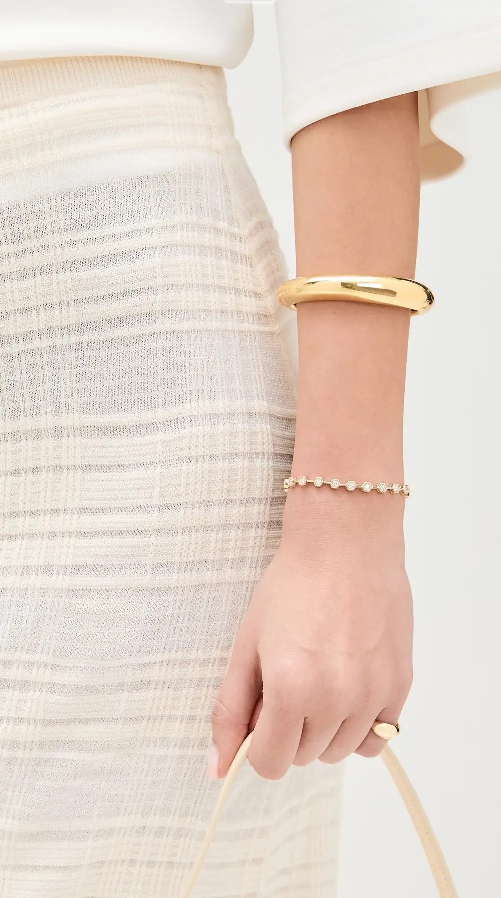 Ariel Gordon Jewelry Diamond Hex Tennis Bracelet