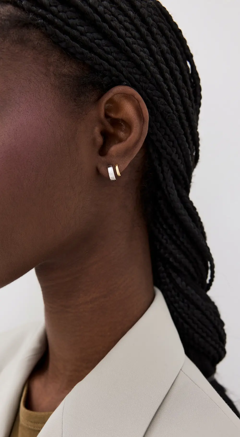 SHASHI Double Katerina Two Tone Earrings