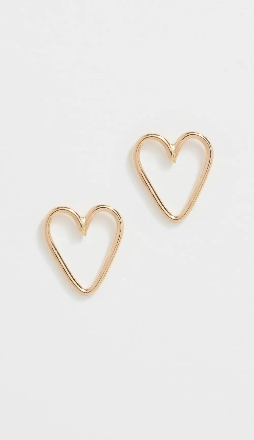Zoe Chicco 14k Gold Open Heart Studs