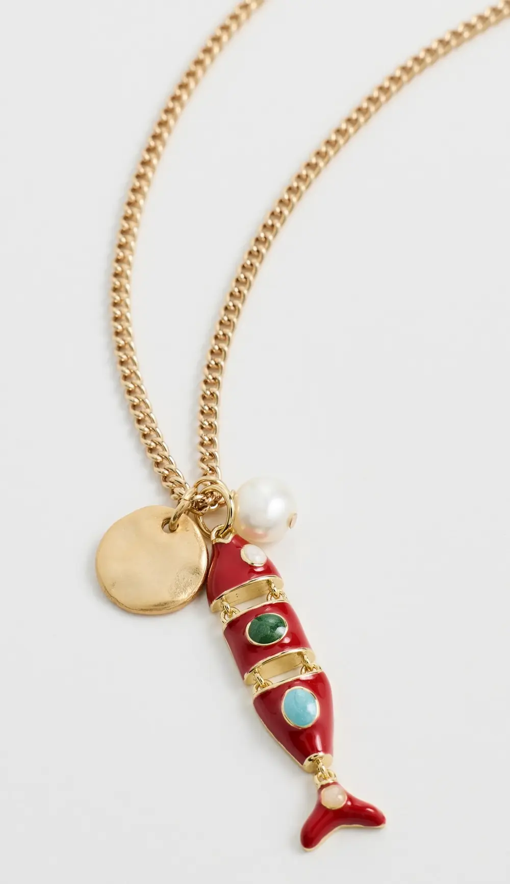 Kenneth Jay Lane Multi-Color Pendant Necklace