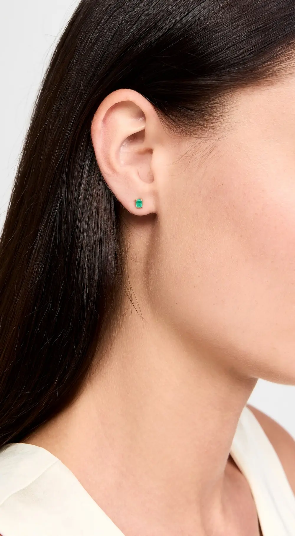 Zoe Chicco 14k Gold Emerald Studs