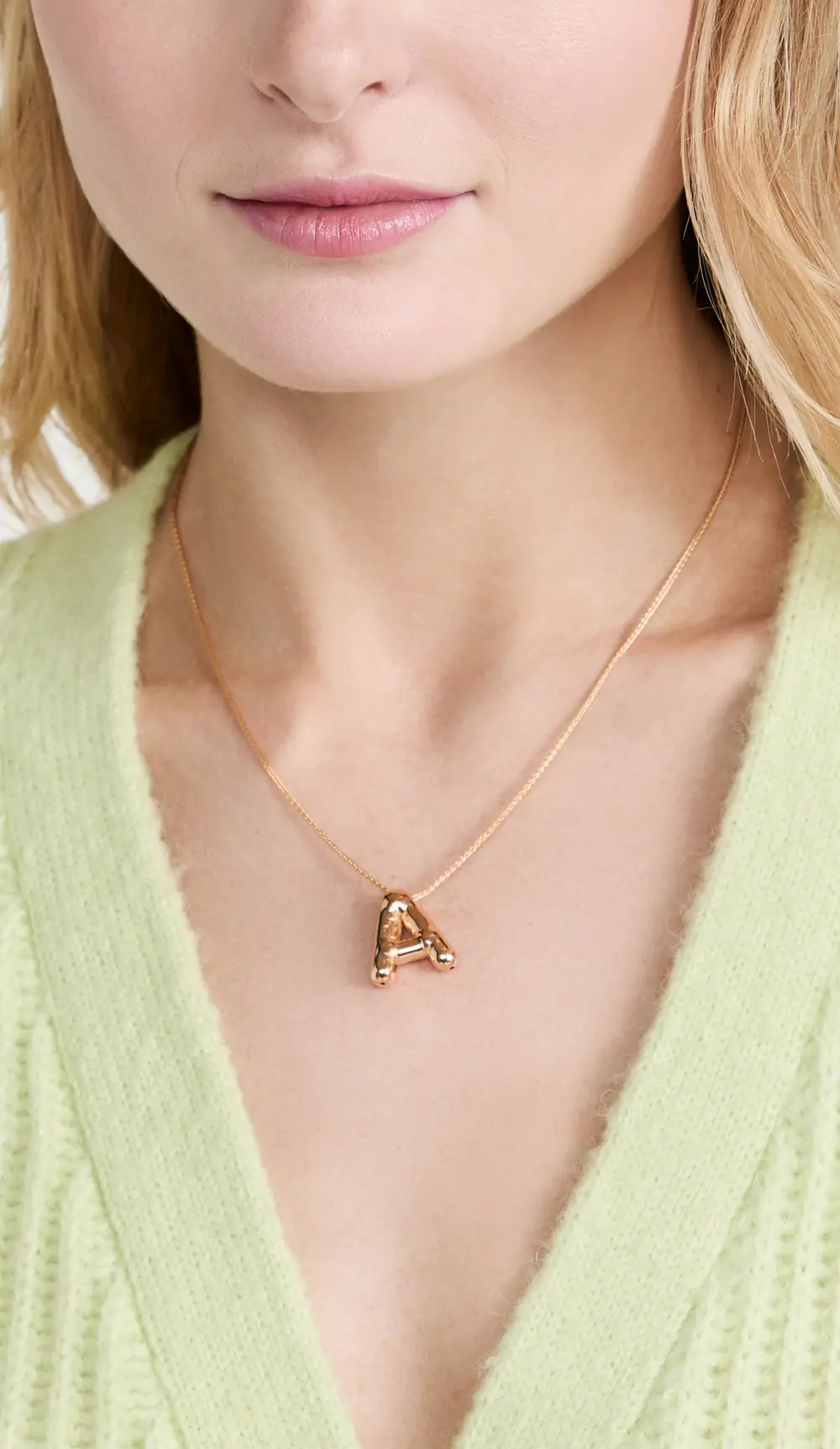 Maison Irem Balloon Initial Letter Necklace