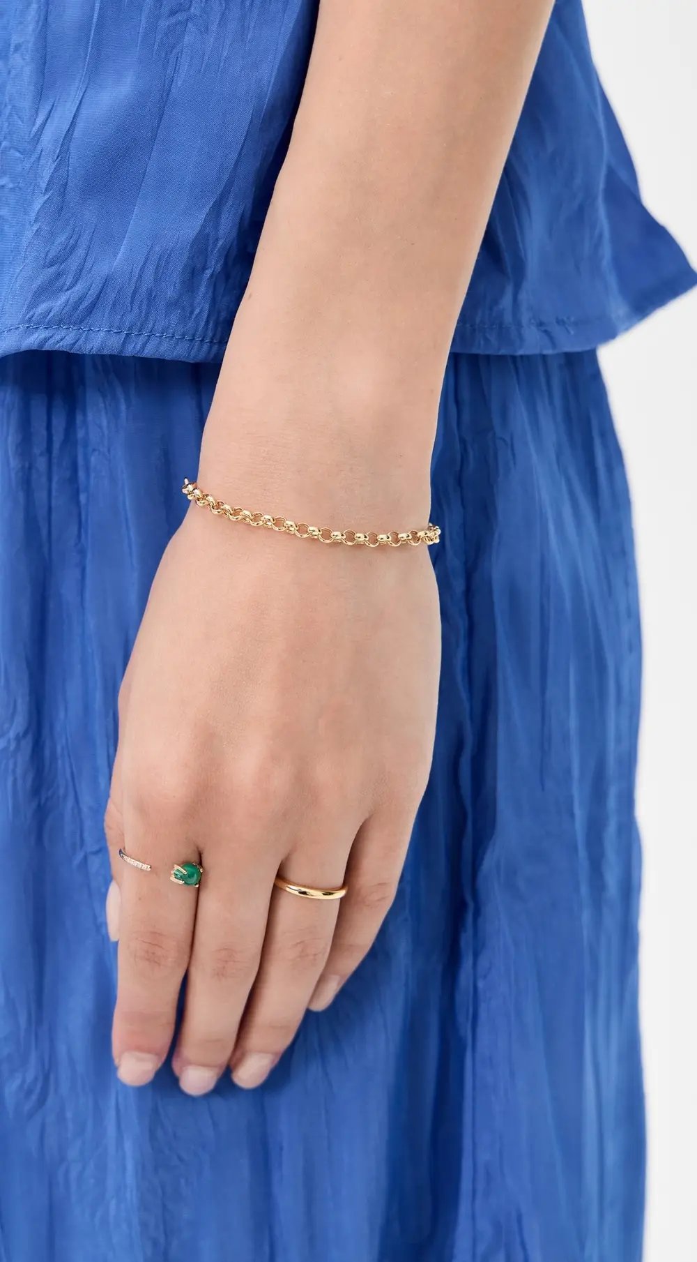 Zoe Chicco 14k Gold Large Rolo Bracelet