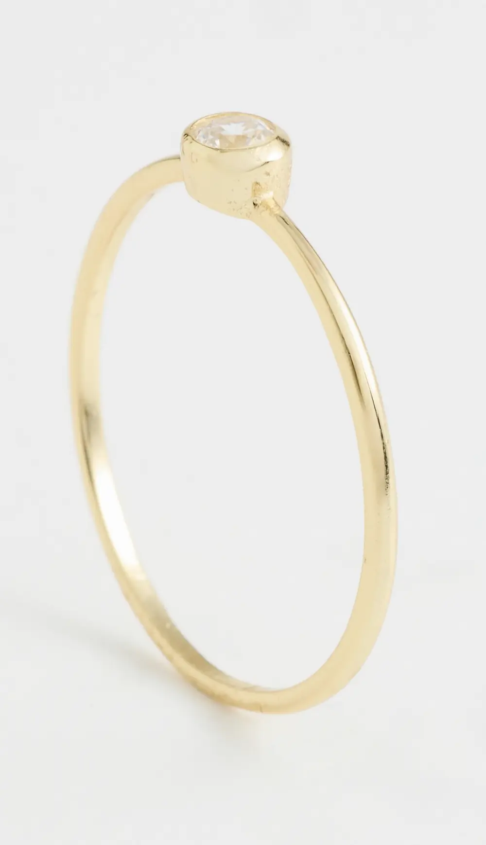 SHASHI Solitaire Bezel Ring