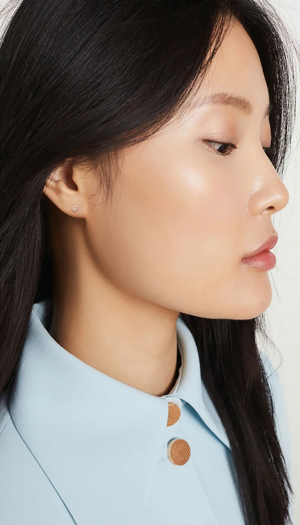 Zoe Chicco 14k Gold Single Itty Bitty Smiley Face Stud