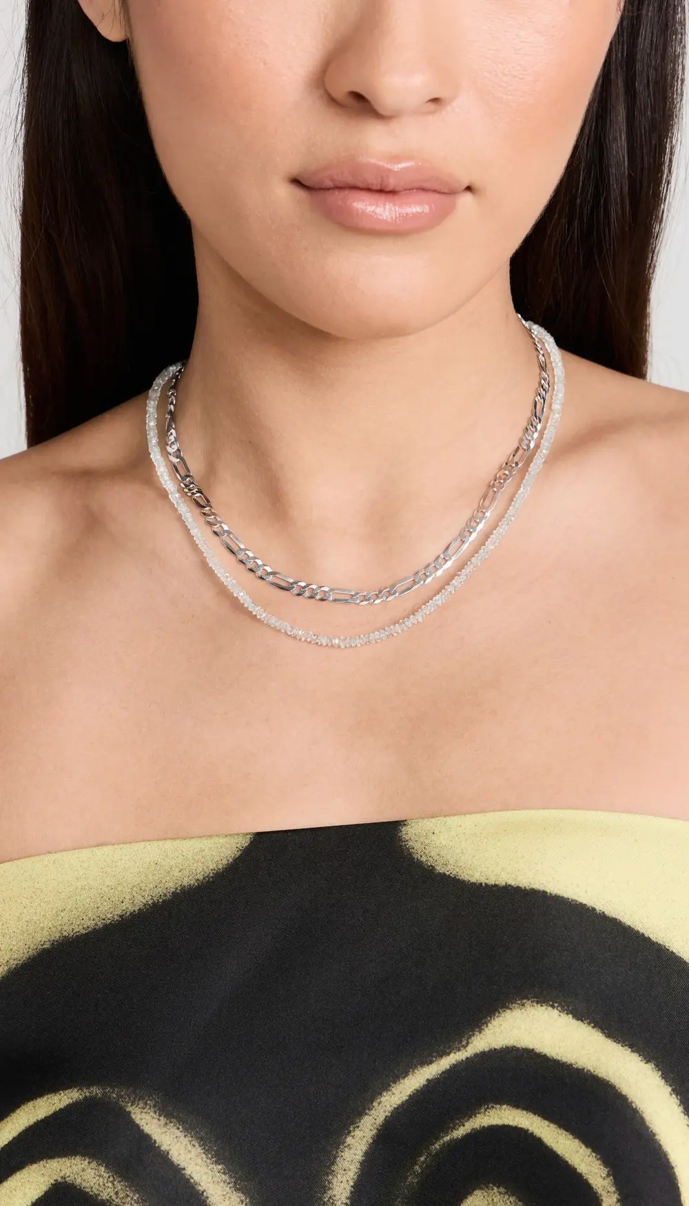 JIA JIA March Aquamarine Beaded Necklace