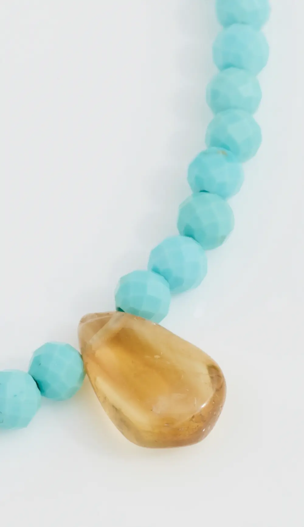JIA JIA 14k Turquoise Citrine Teardrop Necklace