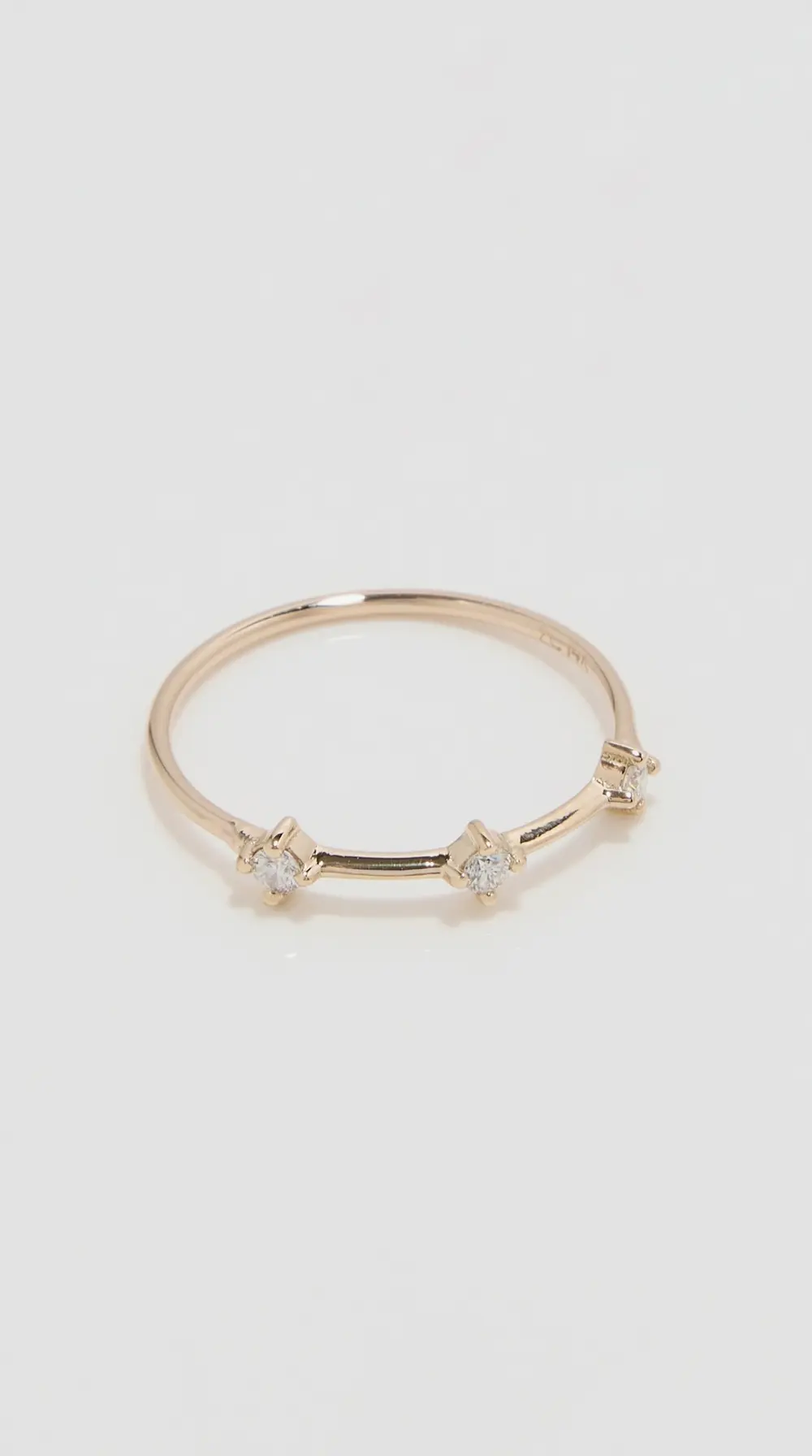 Zoe Chicco 14k Gold Diamond Dash Ring