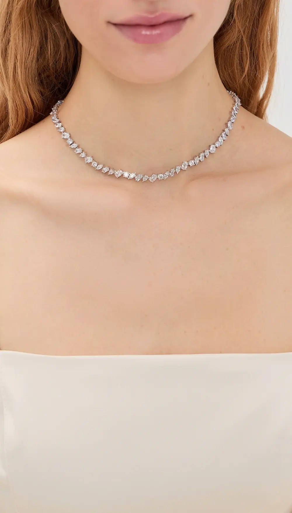 SHASHI Pear Tennis Necklace