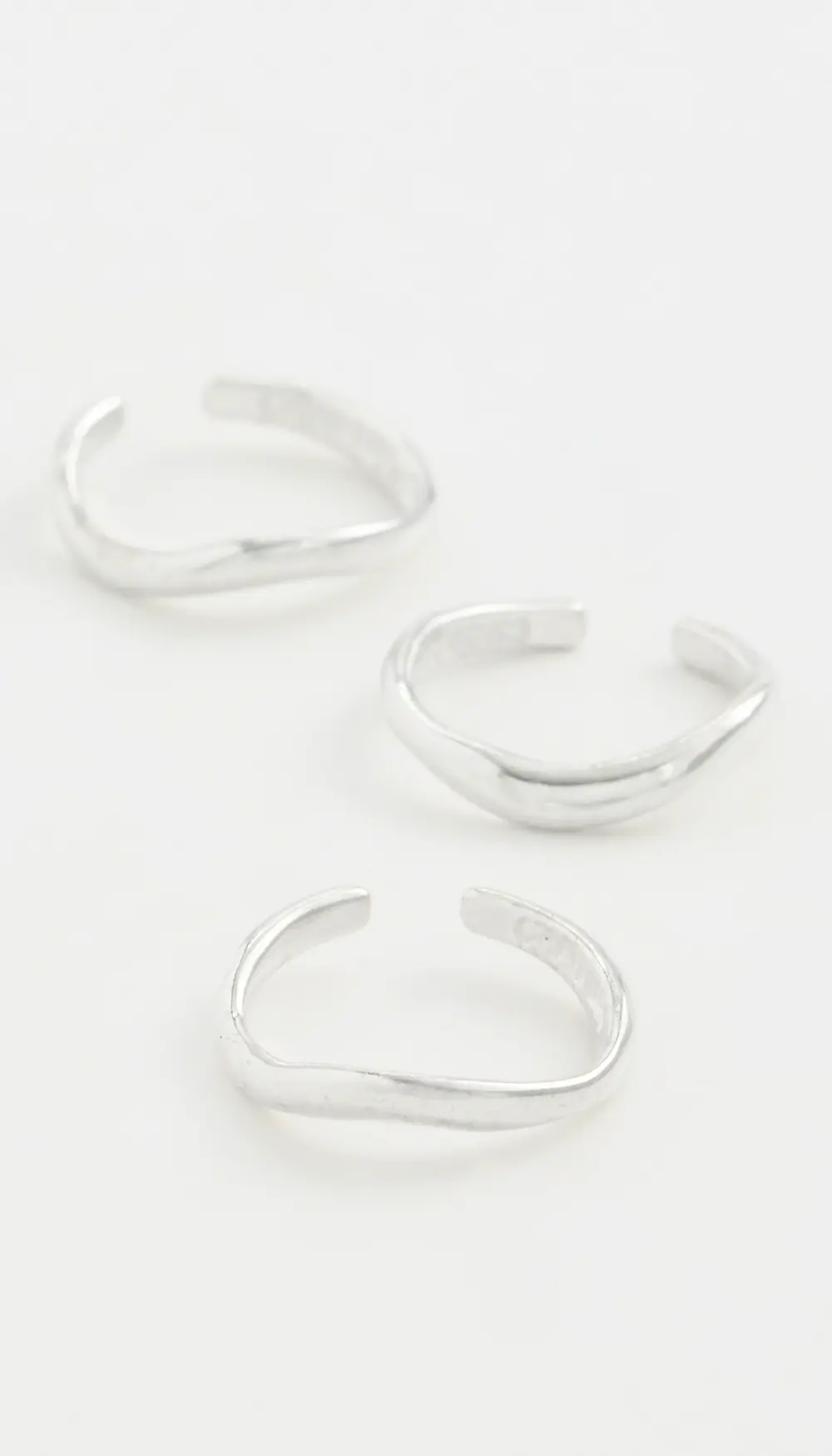 Chan Luu Trio of Sterling Silver Toe Rings