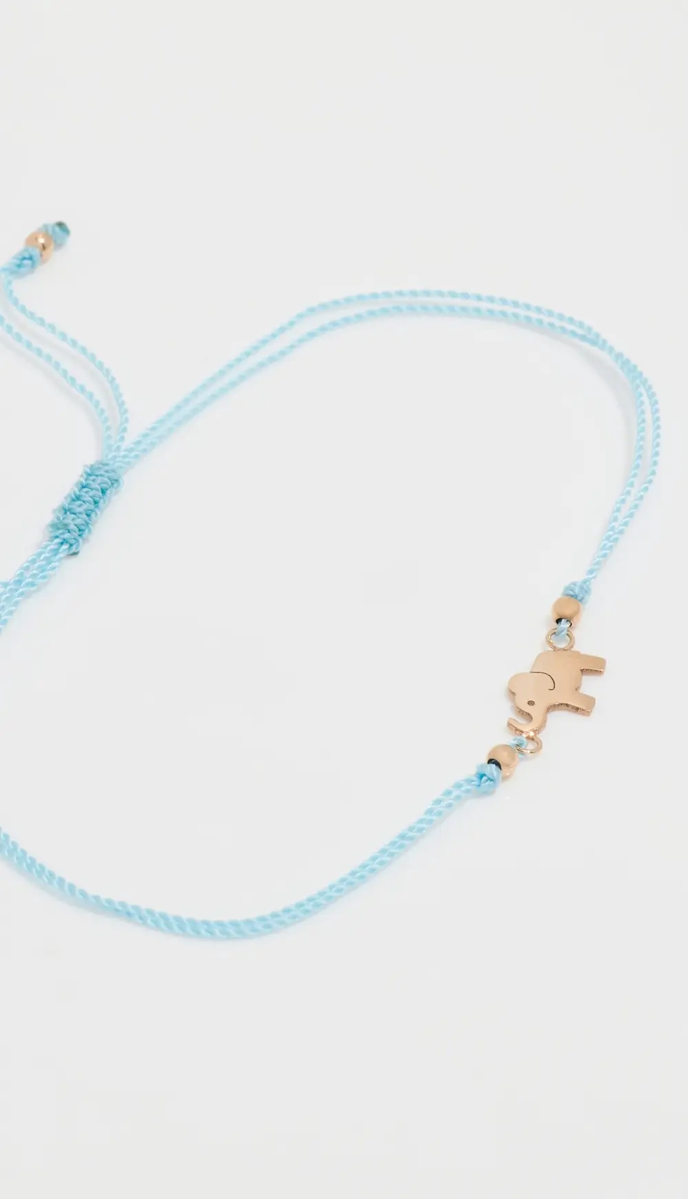 Zoe Chicco 14k Gold Midi Bitty Elephant Cord Bracelet