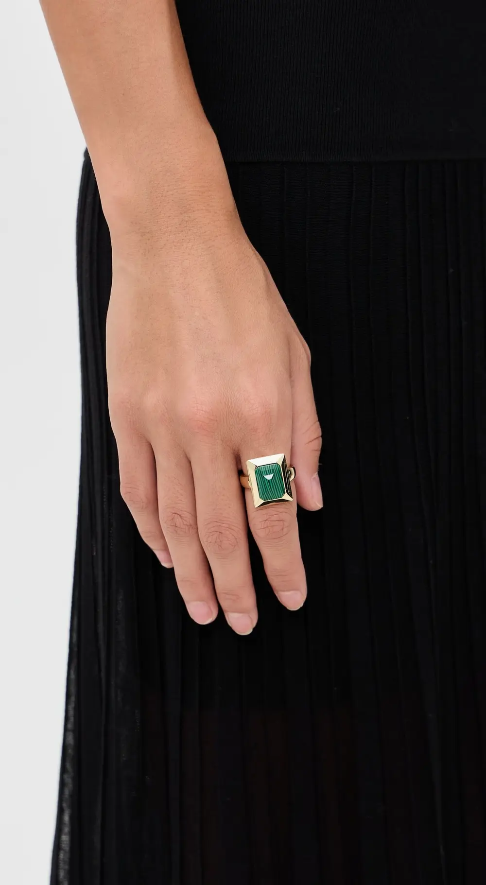 By Adina Eden Colored Baguette Stone Rectangle Ring