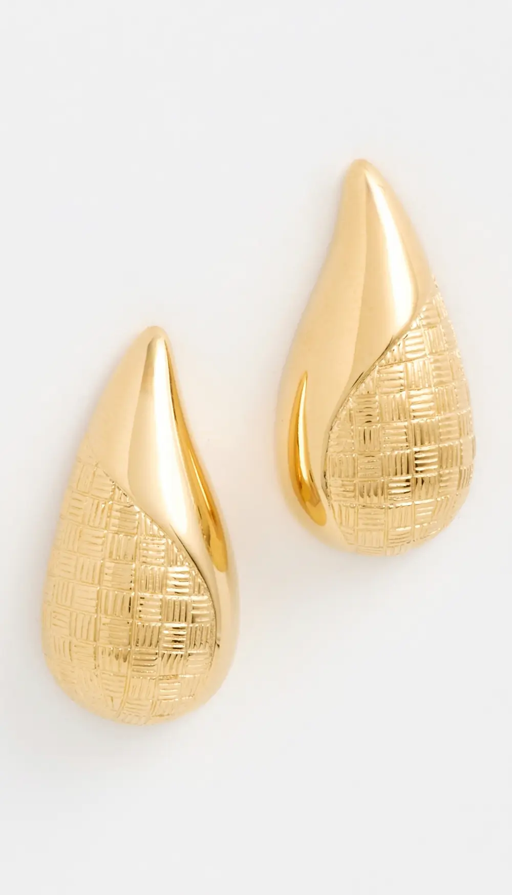Gwen Beloti Woven Wave Tear Drop Earrings