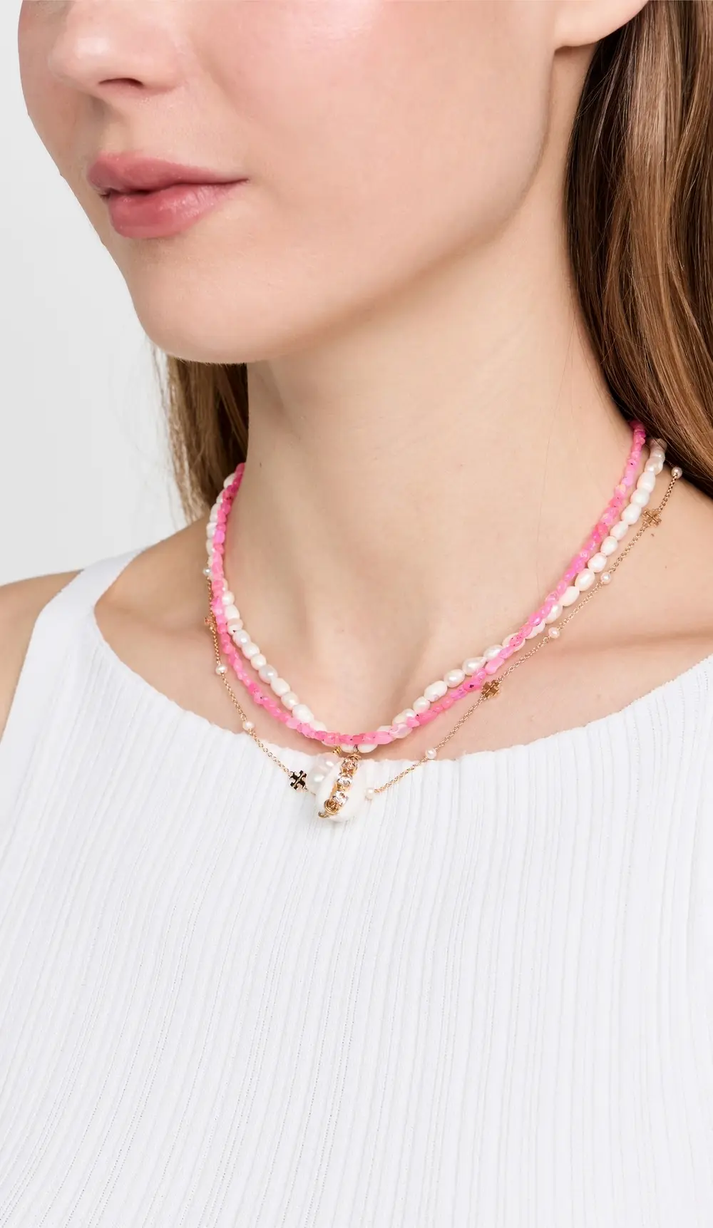 JIA JIA Pink Pebble Opal Necklace
