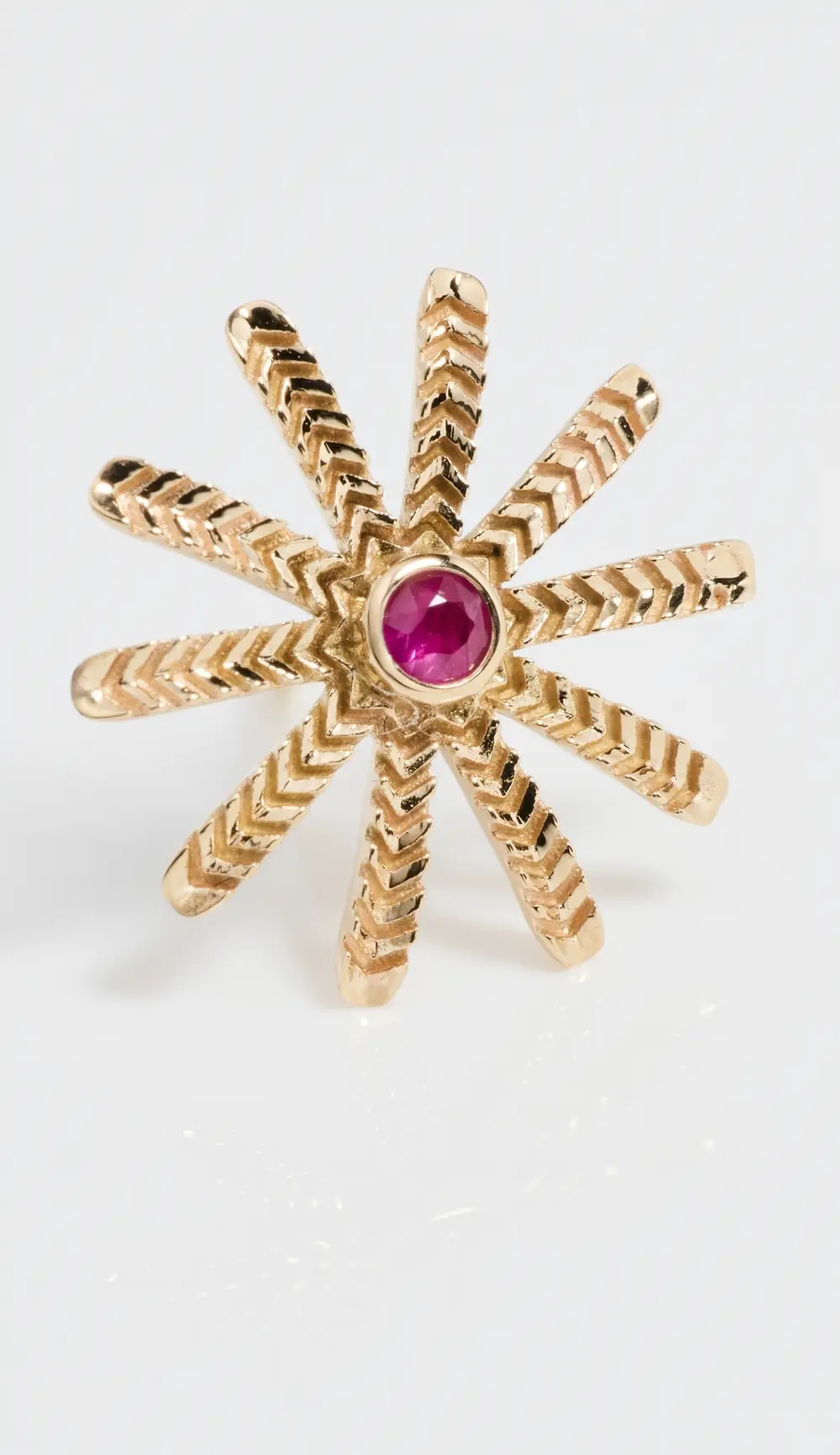 Harwell Godfrey 18k Tiny Sunflower Pink Studs