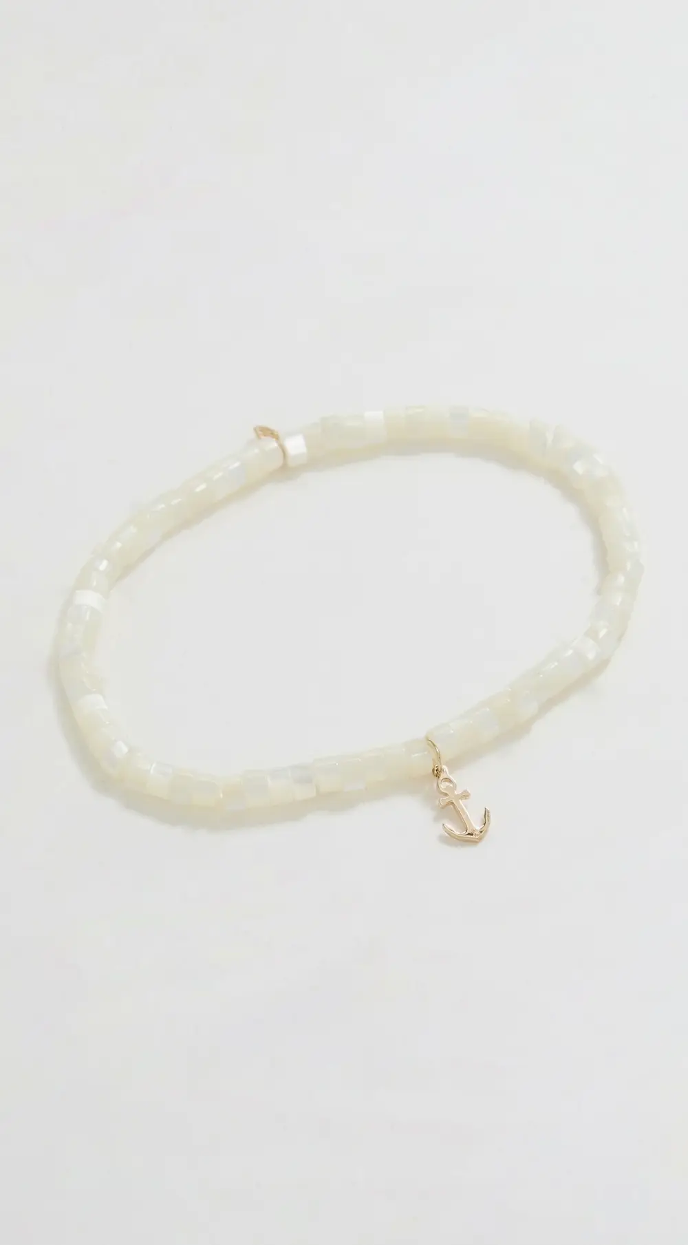 Sydney Evan 14k Tiny Pure Anchor Charm Bracelet