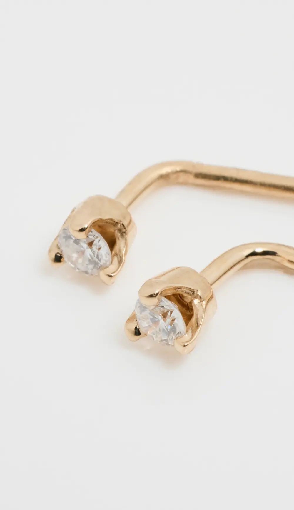 Zoe Chicco 14k Prong Diamonds Threader Earrings