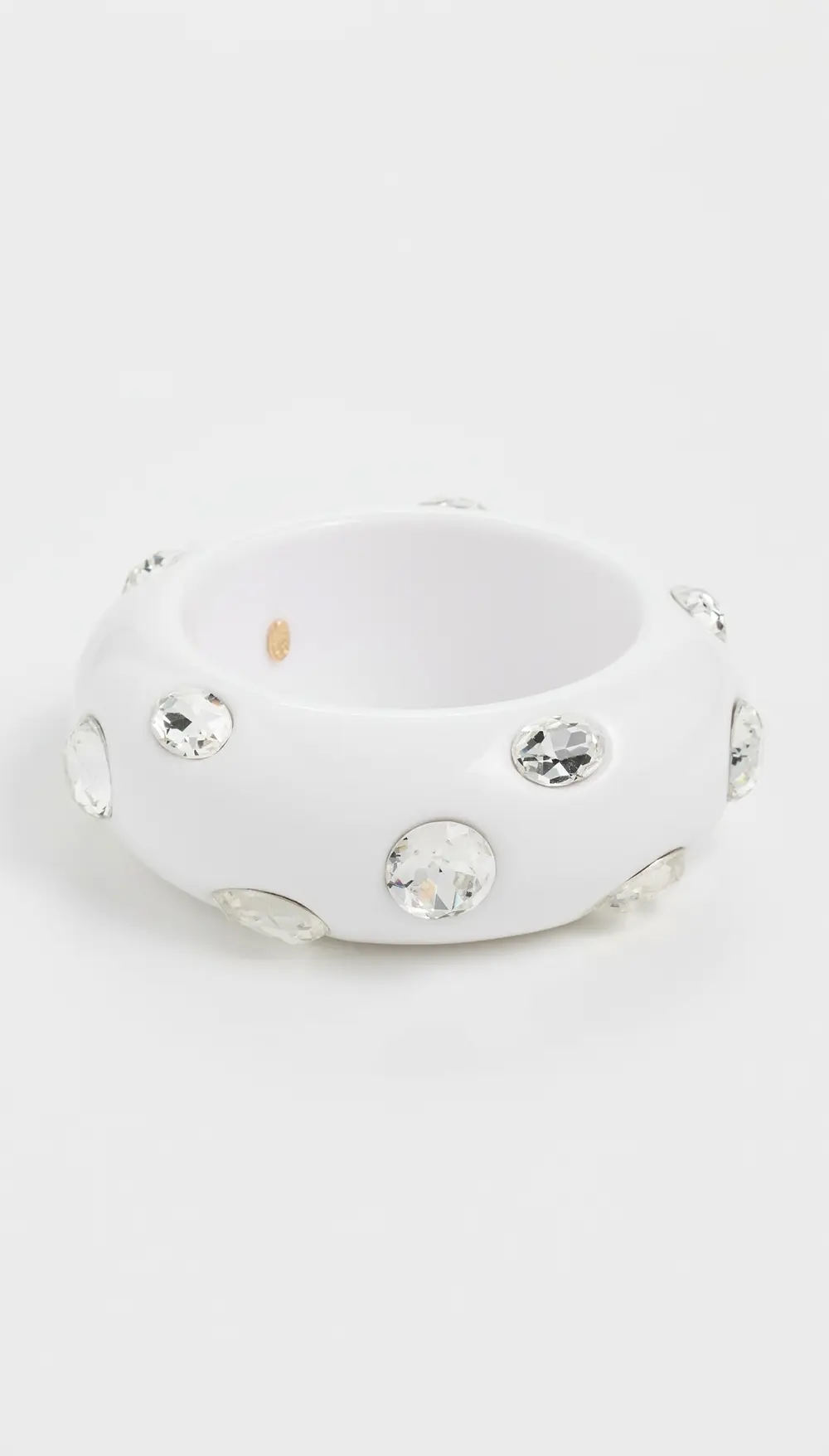 Kenneth Jay Lane Crystal Stones Domed Bangle