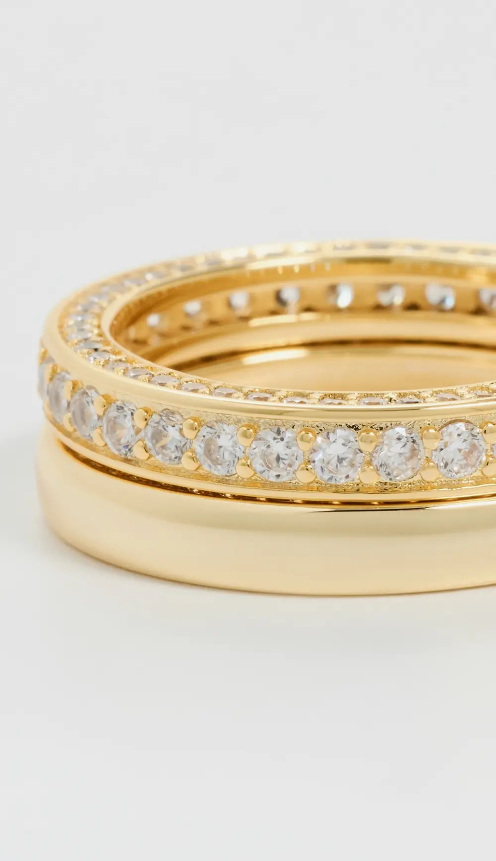 SHASHI Vroom Ring Set in Gold