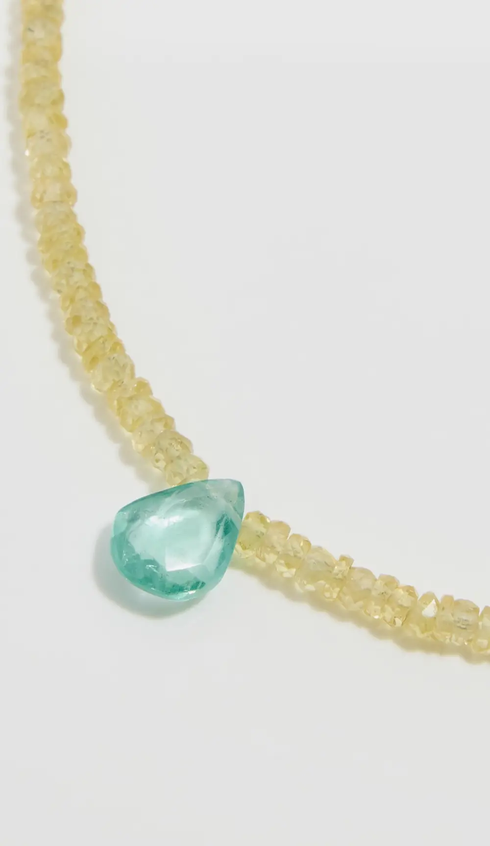 JIA JIA Yellow Sapphiree Drop Necklace