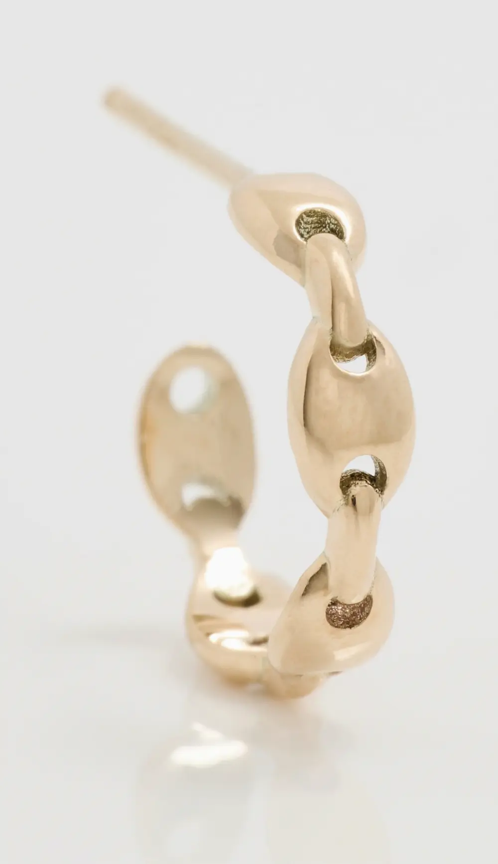 Zoe Chicco 14k Gold Small Mariner Hard Link Huggies