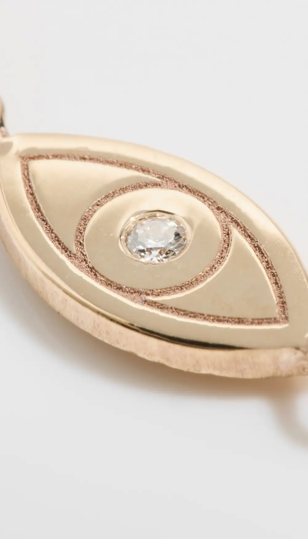 Zoe Chicco 14k Gold Midi Bitty Diamond Evil Eye Cord Bracelet