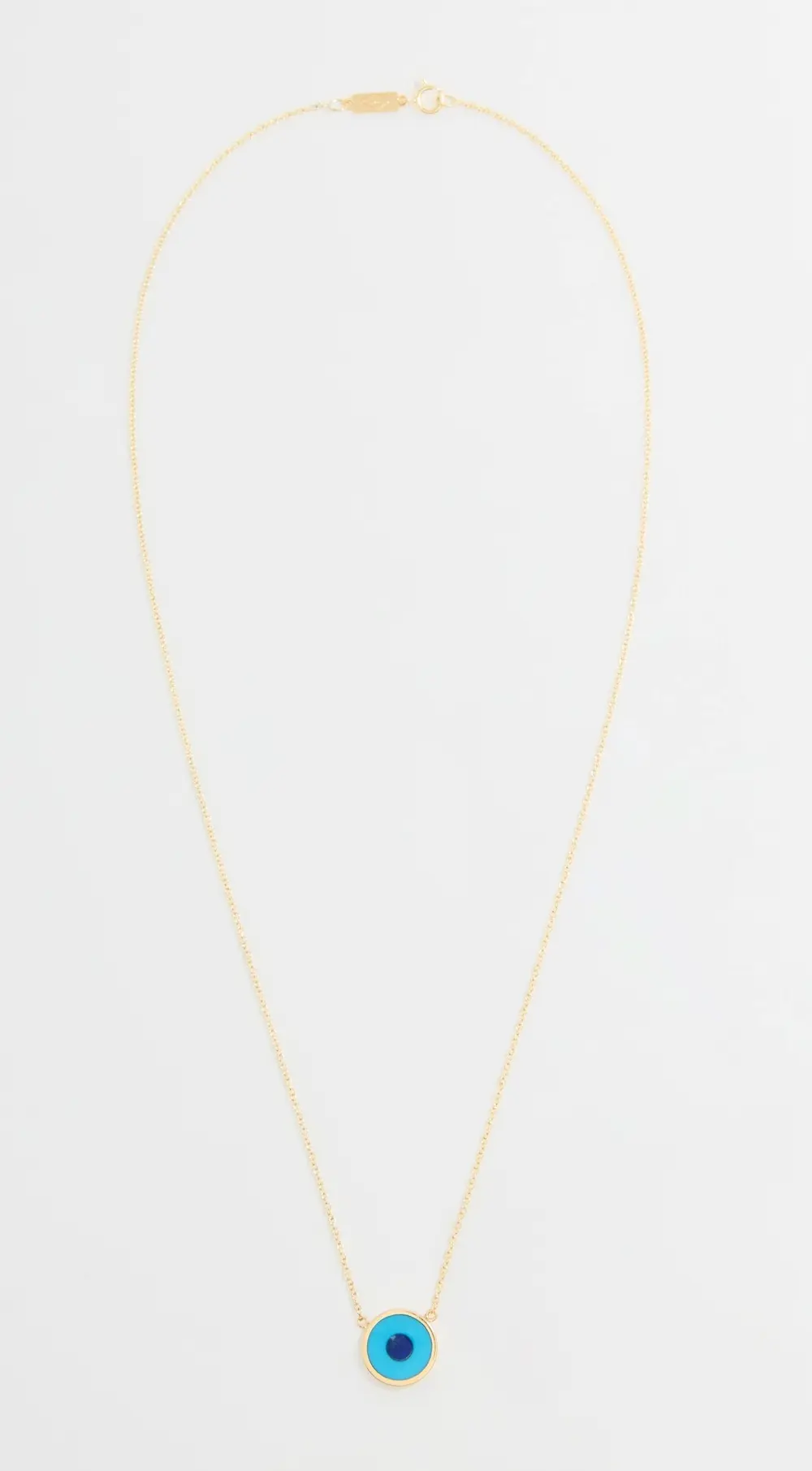 Jennifer Meyer Jewelry 18k Mini Inlay Evil Eye Necklace