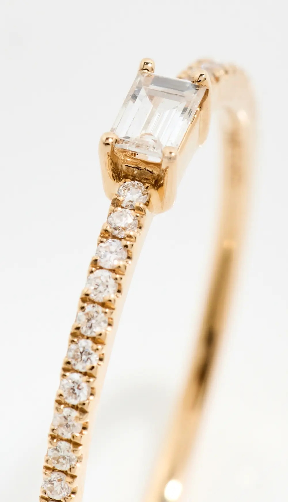 Isa Grutman Baguette Diamond Pave Ring