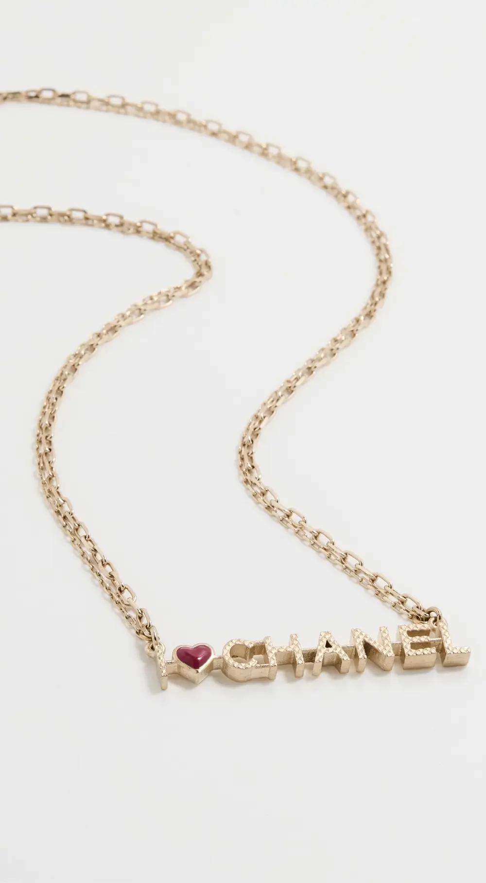 What Goes Around Comes Around Chanel I Heart Necklace