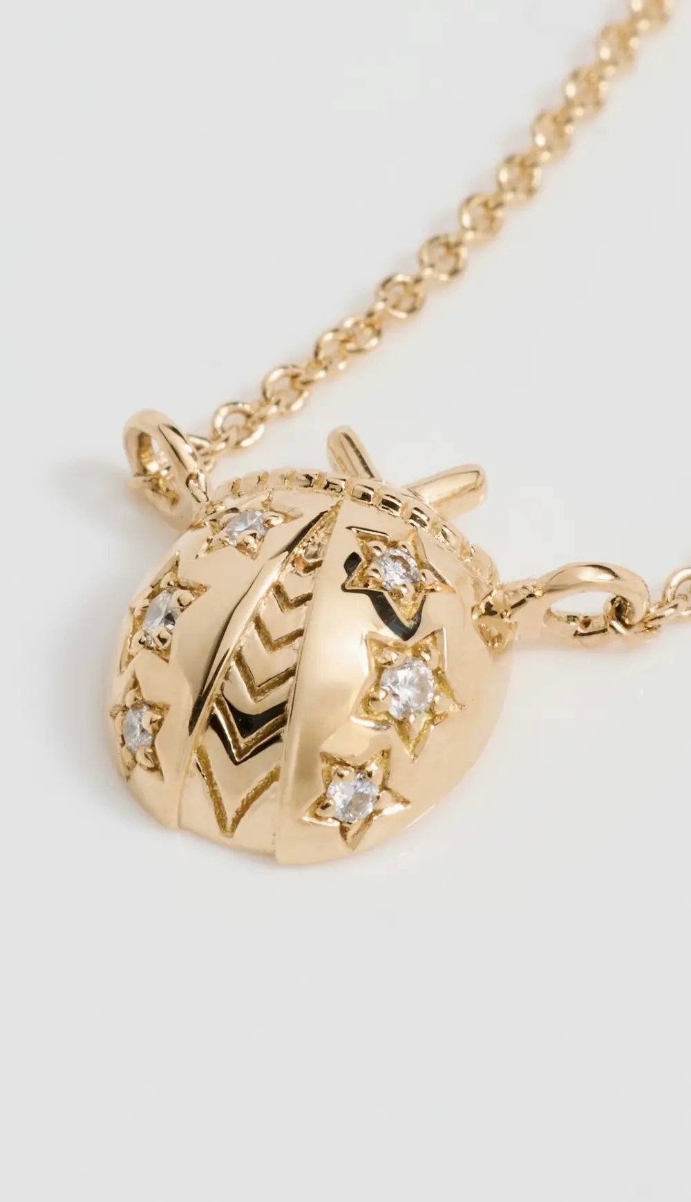 Harwell Godfrey 18k Ladybug Pendant Necklace