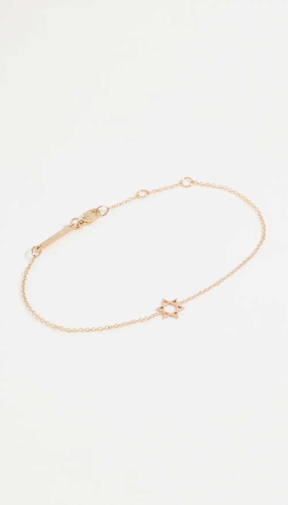 Zoe Chicco 14k Gold Midi Bitty Star of David Bracelet