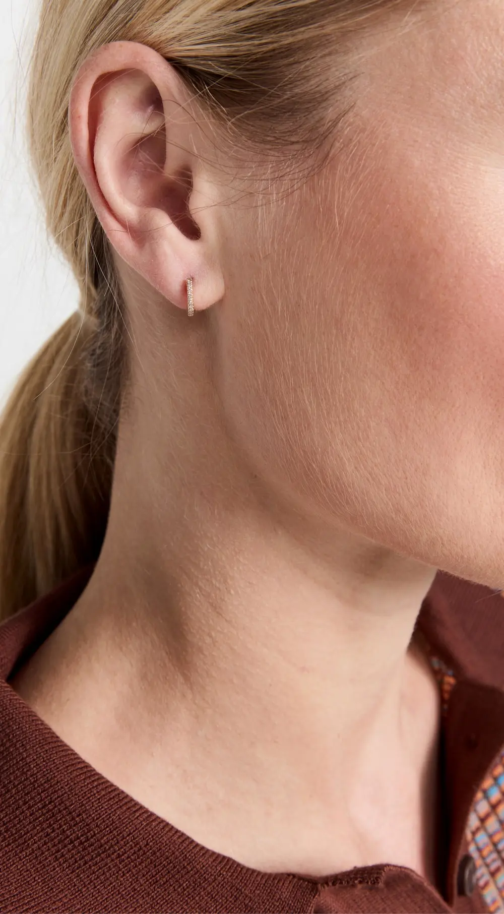 By Adina Eden By Adina Eden Fine Diamond 14k Huggie Earrings