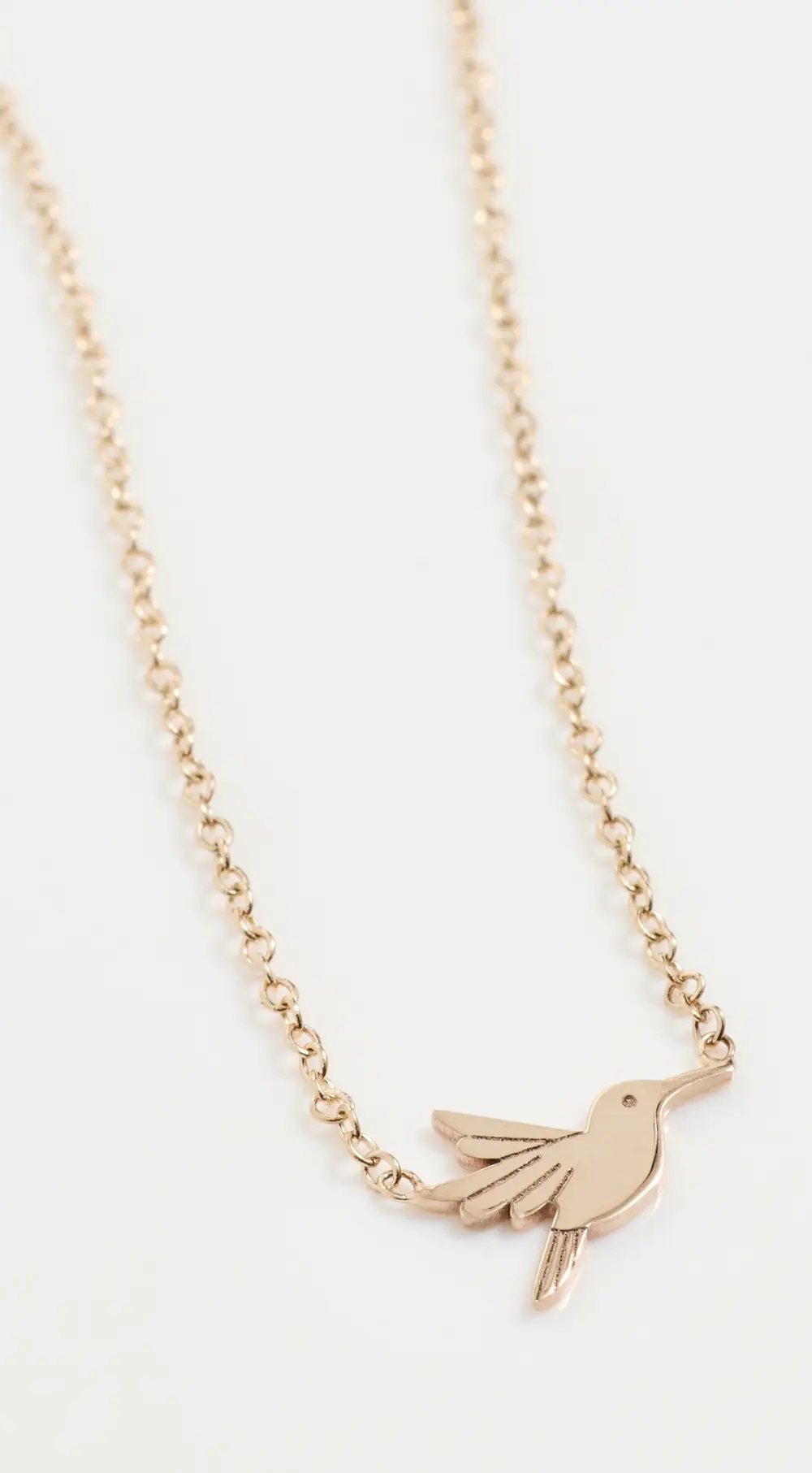 Zoe Chicco 14k Gold Midi Bitty Hummingbird Necklace