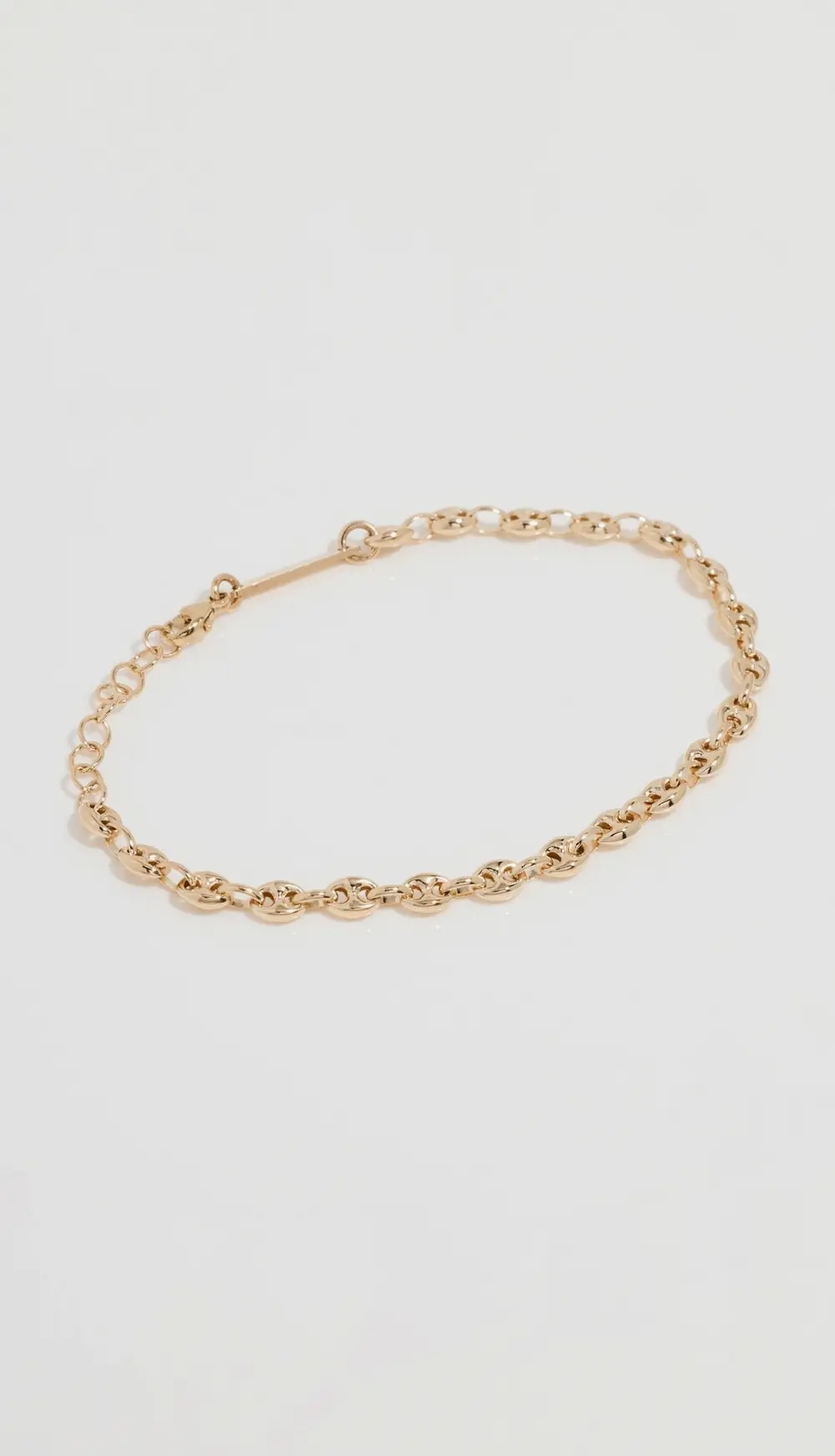 Zoe Chicco 14k Gold Small Puffed Mariner Bracelet