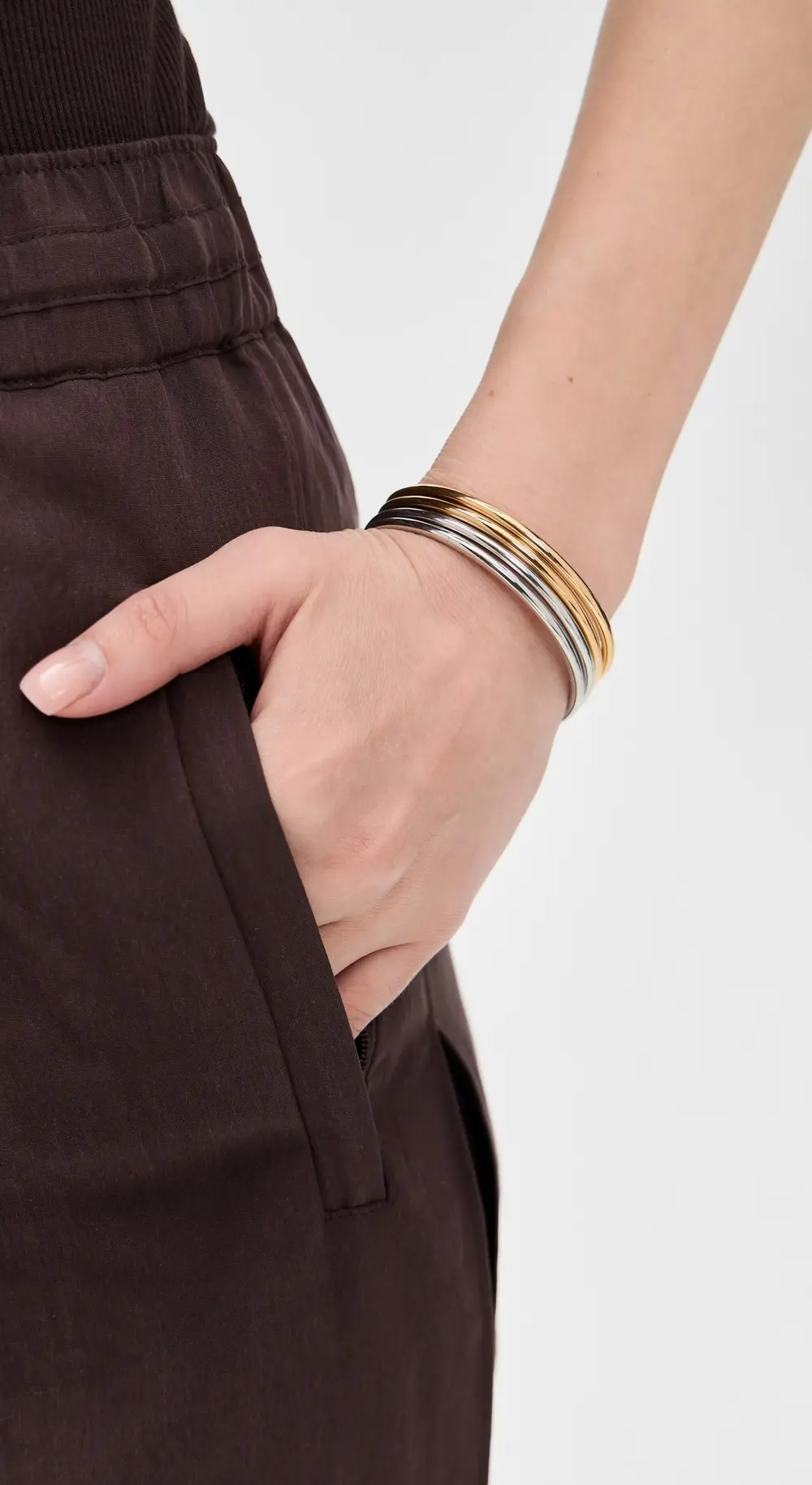 SHASHI Bangle Two Toned Bracelet Set