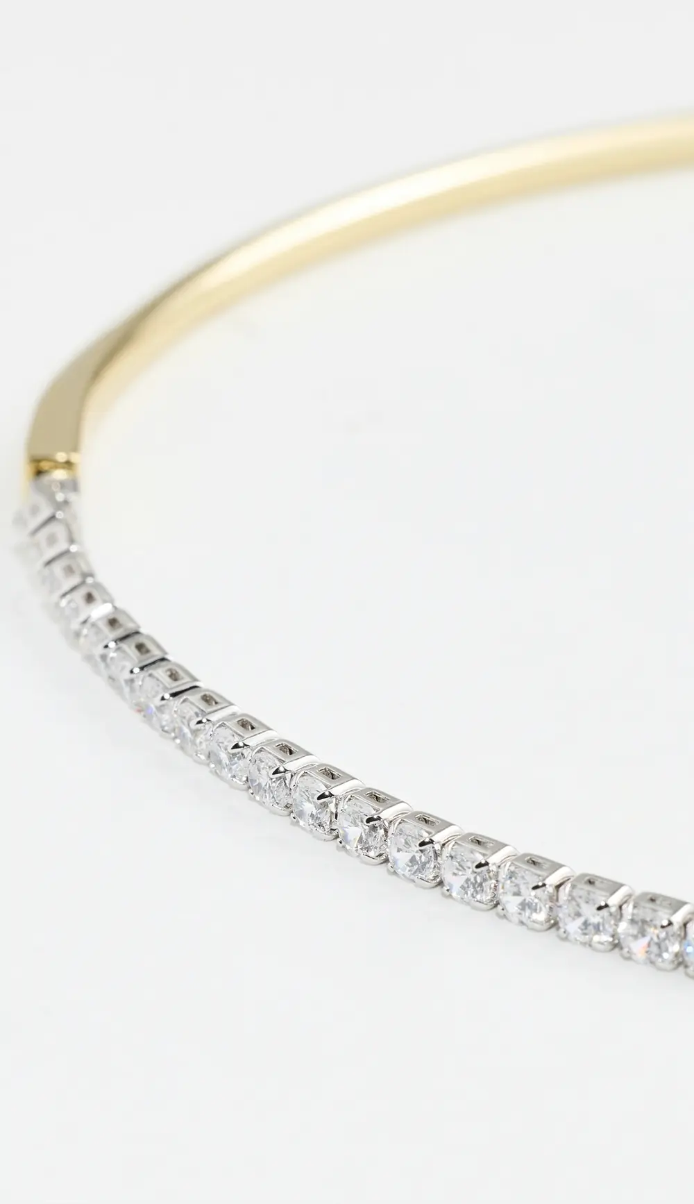 SHASHI Nikita Half Tennis Necklace