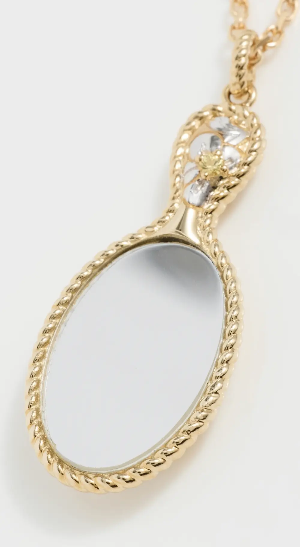 Yvonne Leon Pendentif Joli Miroir Necklace