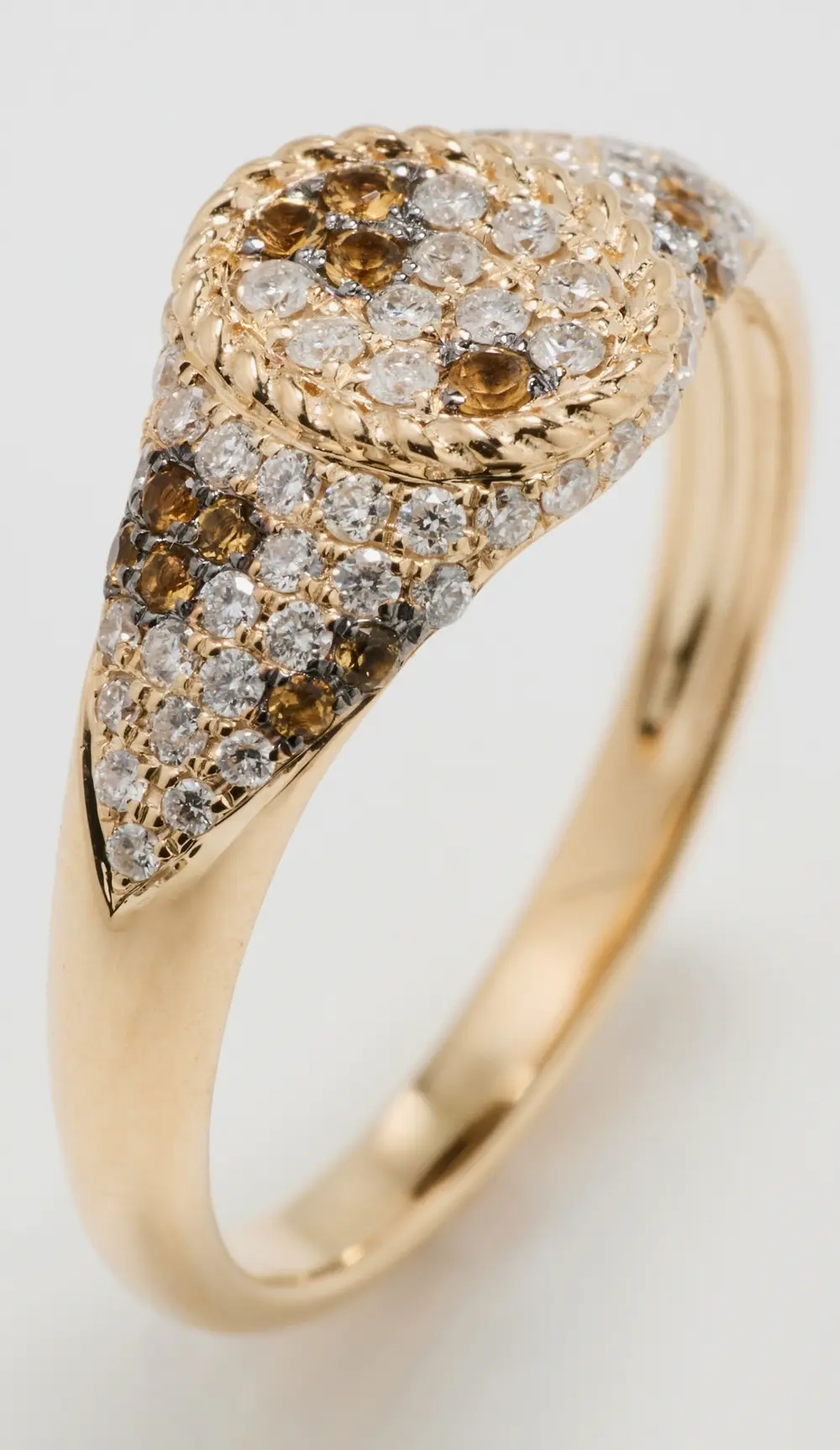 Yvonne Leon Baby Chevaliere Ovale Leopard Ring