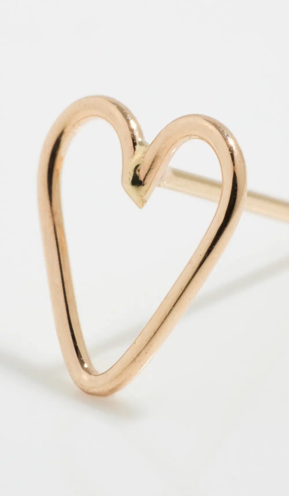 Zoe Chicco 14k Gold Open Heart Studs