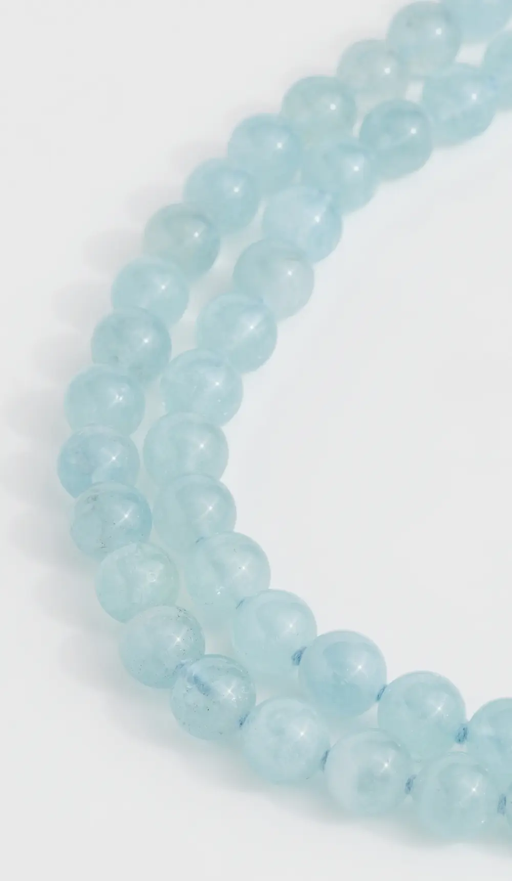 JIA JIA 14k Aquamarine Double Long Sphere Necklace