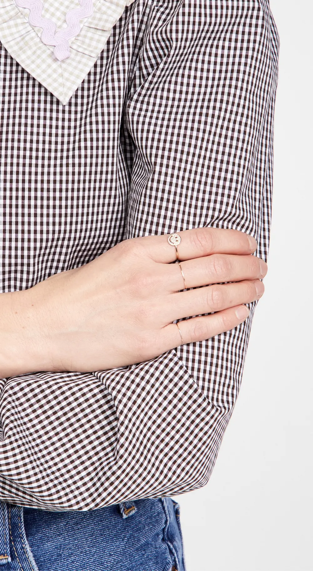 Sydney Evan Pave Happy Face Ring