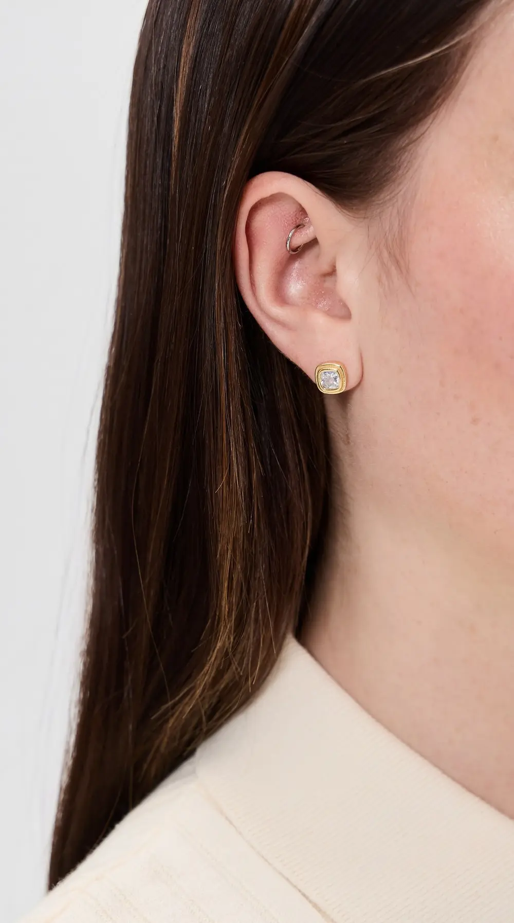 SHASHI Reagan Cushion Stud Earrings