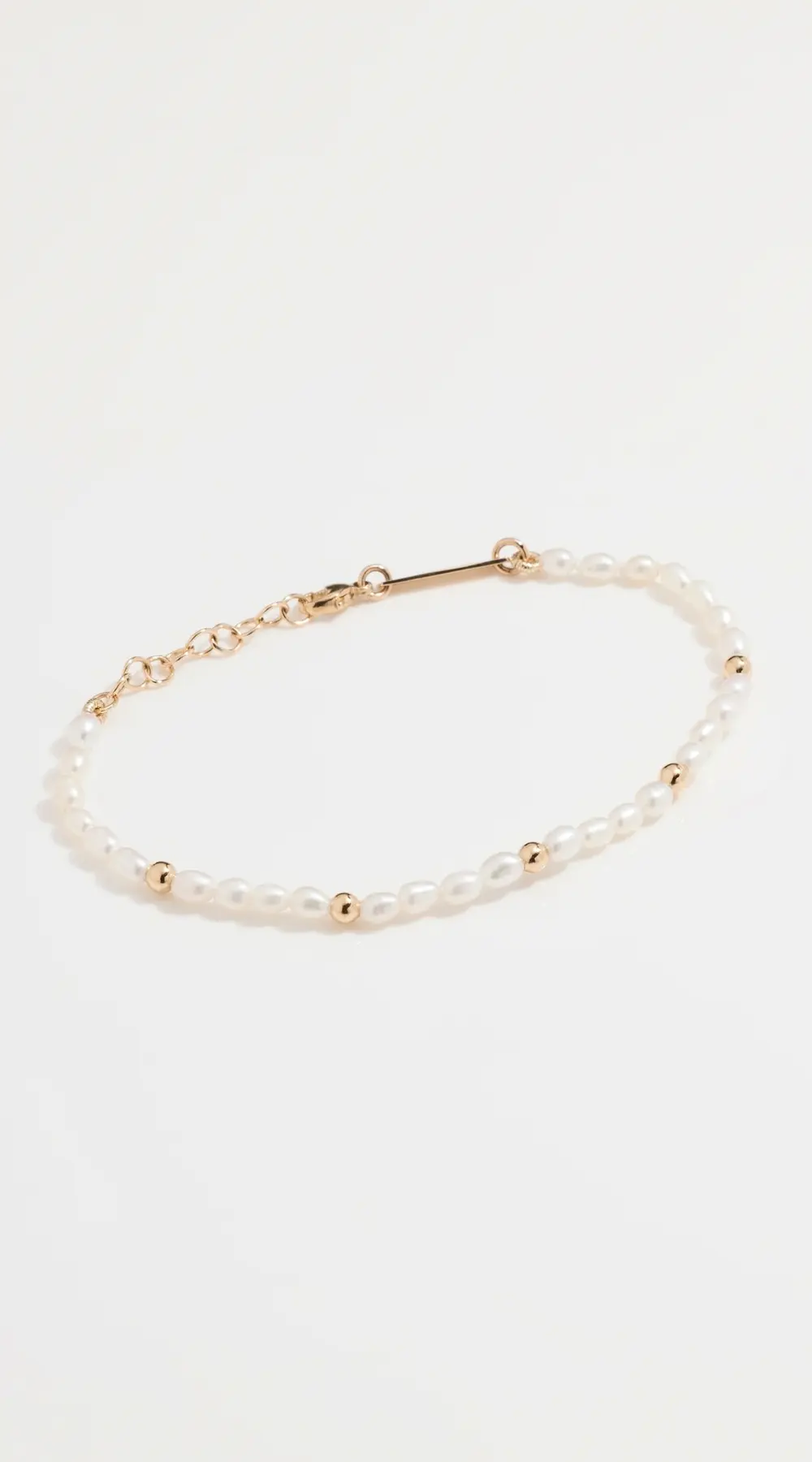 Zoe Chicco 14k Gold Pearl Bead Bracelet