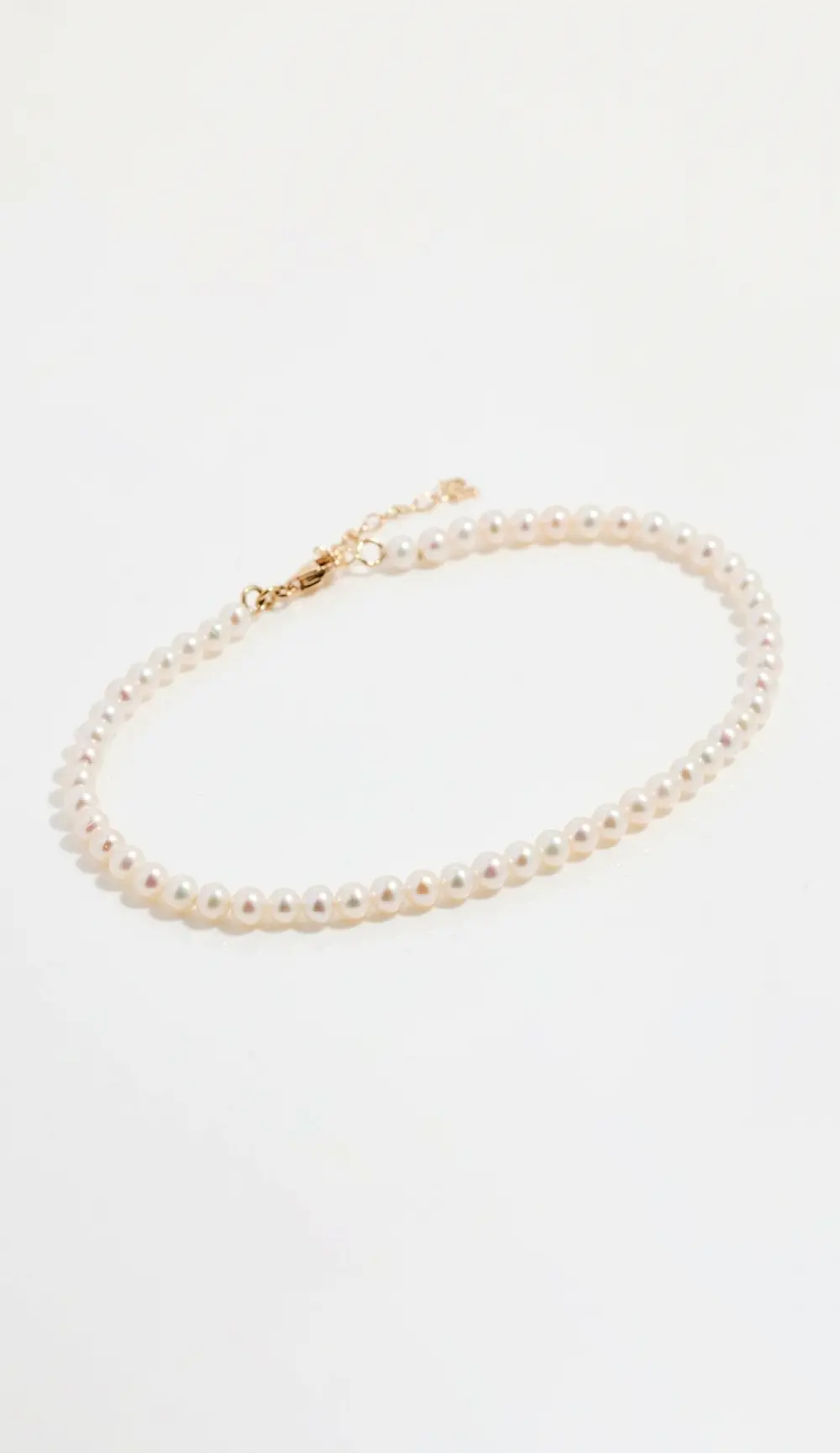 Mateo 14k Gold 'Not Your Mother's' Pearl Anklet